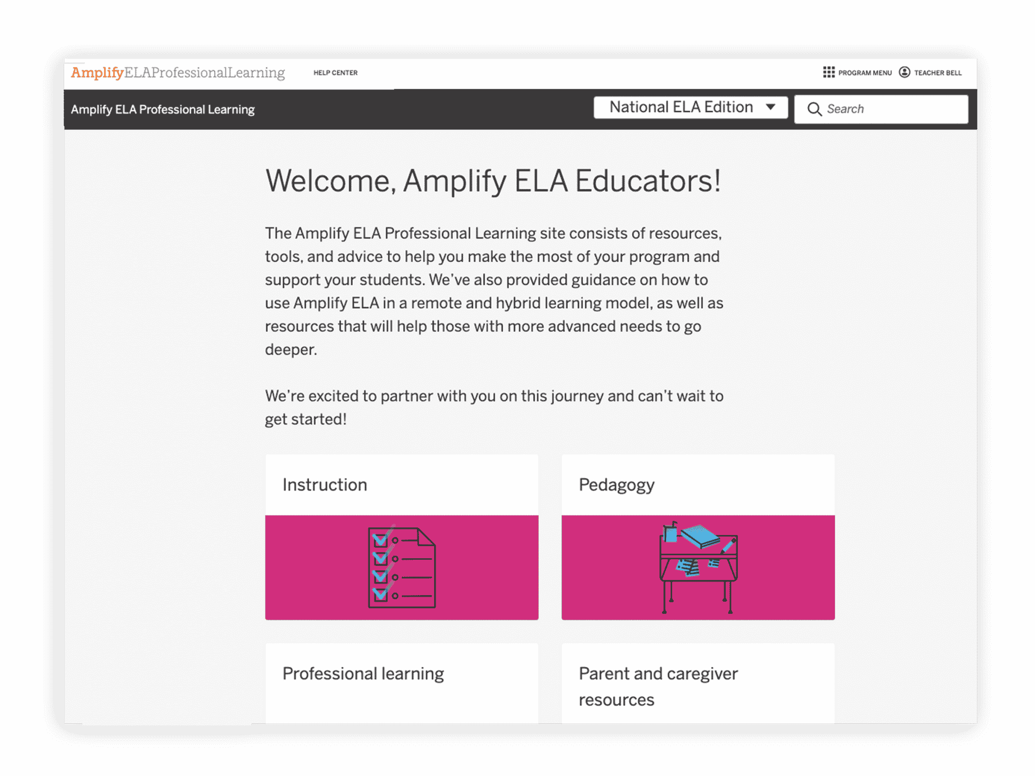 to Amplify ELA! Amplify